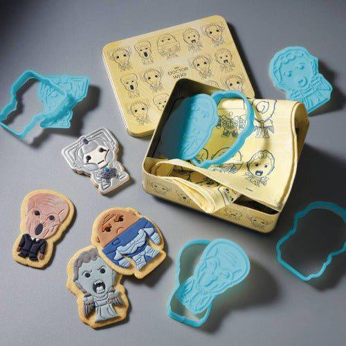 Eaglemoss Doctor Who Monsters Cookie Cutter & Tea Towel Tin - by Eaglemoss Publications | Buy at ToyShnip