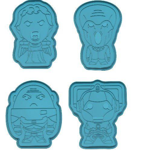 Eaglemoss Doctor Who Monsters Cookie Cutter & Tea Towel Tin - by Eaglemoss Publications | Buy at ToyShnip
