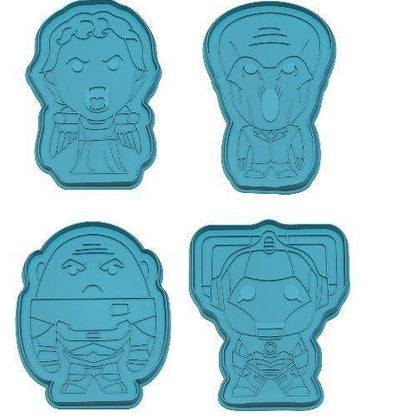 Eaglemoss Doctor Who Monsters Cookie Cutter & Tea Towel Tin - by Eaglemoss Publications | Buy at ToyShnip