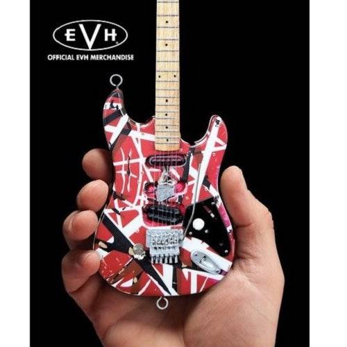 Eddie Van Halen Frankenstein Red & White Mini Guitar Replica Collectible - by Axe Heaven | Buy at ToyShnip