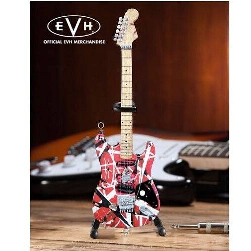 Eddie Van Halen Frankenstein Red & White Mini Guitar Replica Collectible - by Axe Heaven | Buy at ToyShnip