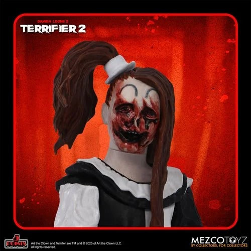 Mezco Toyz Terrifier 2 - 5 Points Action Figures - Art the Clown  or Little Pale Girl