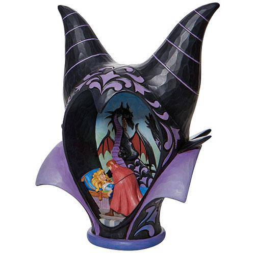 Enesco Disney Traditions Maleficent Headdress Scene "True Loves Kiss" by Jim Shore Statue - by Enesco | Buy at ToyShnip