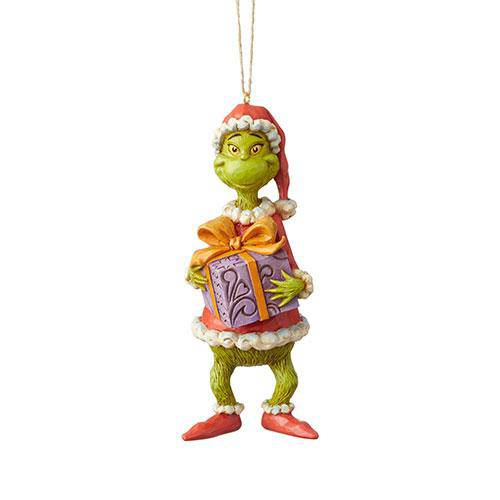 Enesco Dr. Seuss The Grinch - Grinch Holding Present Orn - by Enesco | Buy at ToyShnip