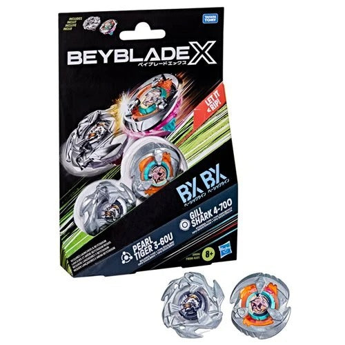 Beyblade X Gill Shark 4-70O & Pearl Tiger 3-60U - ToyShnip | EN