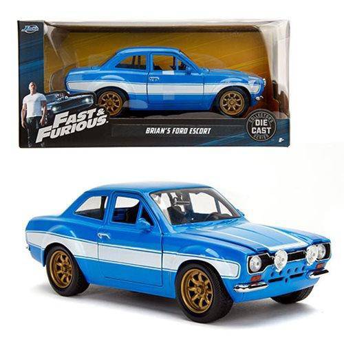 Fast and the Furious Brian's Ford Escort RS2000 MK1 1:24 Scale Die-Cast Metal Vehicle - by Jada Toys | Buy at ToyShnip