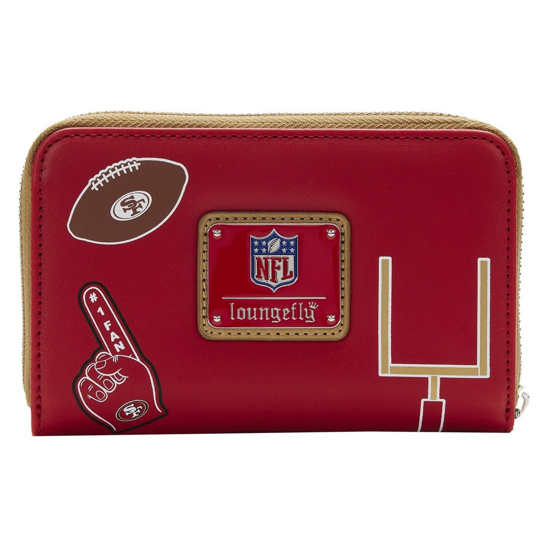 NFL San Francisco 49ers Patches Zip-Around Wallet