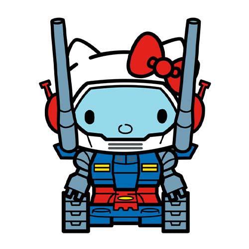 FiGPiN #779 - Gundam x Sanrio - Guntank Hello Kitty Enamel Pin - Limited Edition - by FiGPiN | Buy at ToyShnip