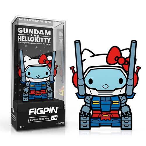 FiGPiN #779 - Gundam x Sanrio - Guntank Hello Kitty Enamel Pin - Limited Edition - by FiGPiN | Buy at ToyShnip