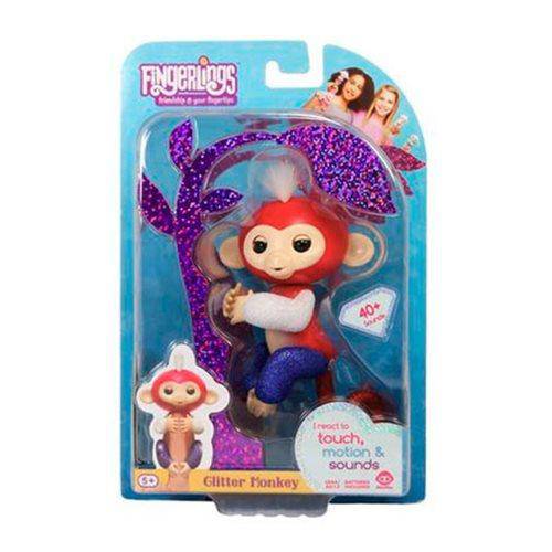 Fingerlings Liberty Glitter Monkey - by Wow Wee | Buy at ToyShnip