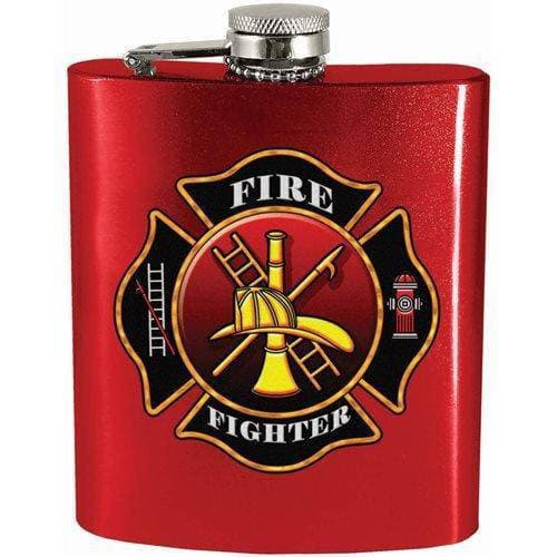 Fire Fighter 7oz. Hip Flask - by Spoontiques | Buy at ToyShnip