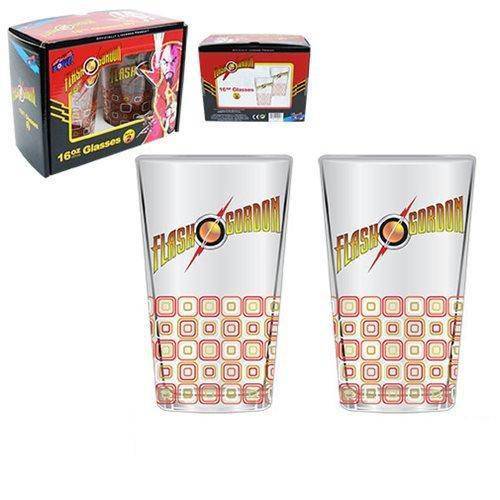 Flash Gordon 16 oz. Glass Set of 2 - by Bif Bang Pow! | Buy at ToyShnip