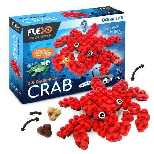FLEXO Ocean Life Range - Crab - by Flexo | Buy at ToyShnip