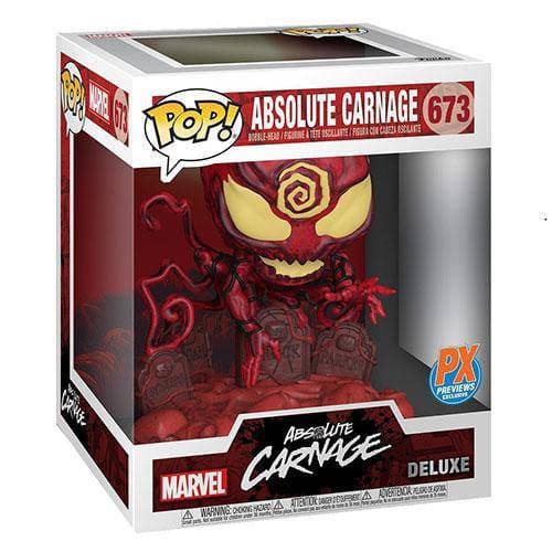 Funko 673 - Marvel Heroes - Absolute Carnage Deluxe Pop! Vinyl Bobble Head - PX - by Funko | Buy at ToyShnip