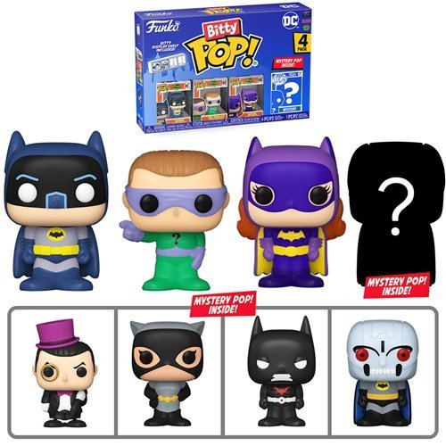 Funko Bitty Pop! Batman 1966 Mini-Figure 4-Pack - Select Set(s) - by Funko | Buy at ToyShnip