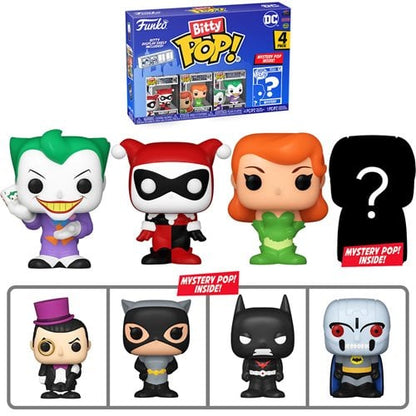 Funko Bitty Pop! Batman 1966 Mini-Figure 4-Pack - Select Set(s) - by Funko | Buy at ToyShnip