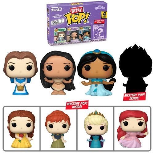 Funko Bitty Pop! Disney Princesses Mini-Figure 4-Pack - Select Set(s) - by Funko | Buy at ToyShnip