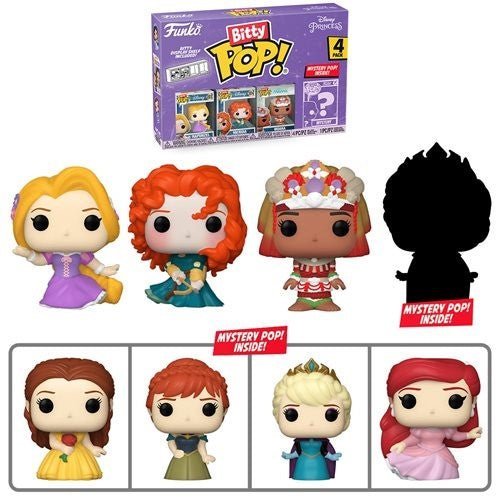 Funko Bitty Pop! Disney Princesses Mini-Figure 4-Pack - Select Set(s) - by Funko | Buy at ToyShnip