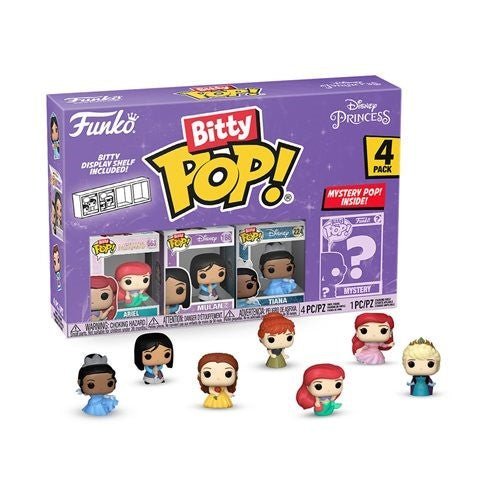 Funko Bitty Pop! Disney Princesses Mini-Figure 4-Pack - Select Set(s) - by Funko | Buy at ToyShnip