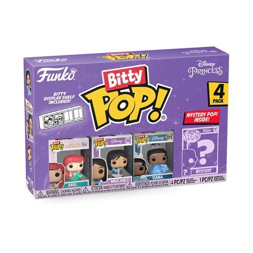 Funko Bitty Pop! Disney Princesses Mini-Figure 4-Pack - Select Set(s) - by Funko | Buy at ToyShnip