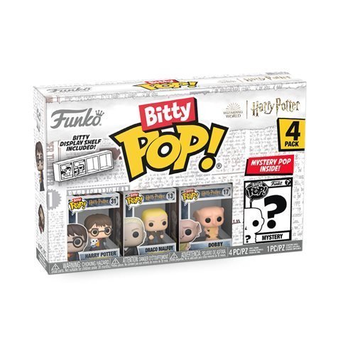 【新品】Funko pop ハリーポッター フィギュア4体　　保護ケース付 新品】Funko pop ハリーポッター フィギュア4体 保護ケース付