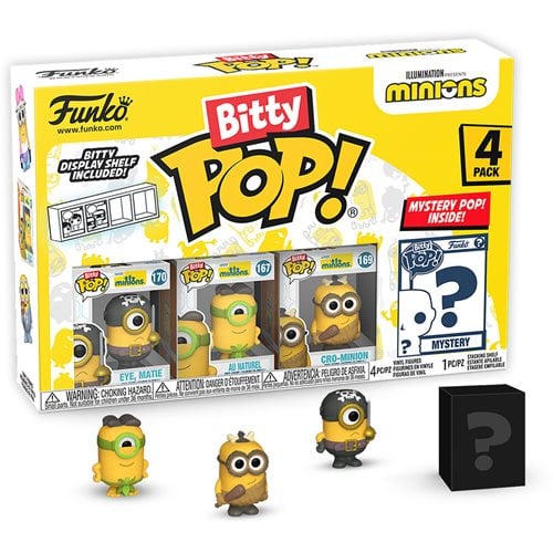 Funko Bitty Pop! Minions Mini-Figure 4-Pack - Select Set(s) - by Funko | Buy at ToyShnip