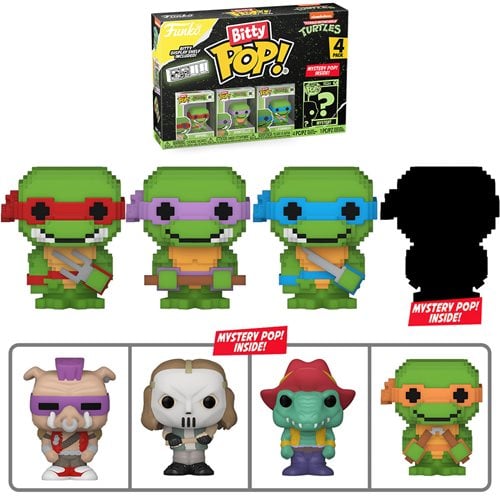Funko Bitty Pop! Teenage Mutant Ninja Turtles Comics Mini-Figure 4-Pack - Select Set(s) - by Funko | Buy at ToyShnip