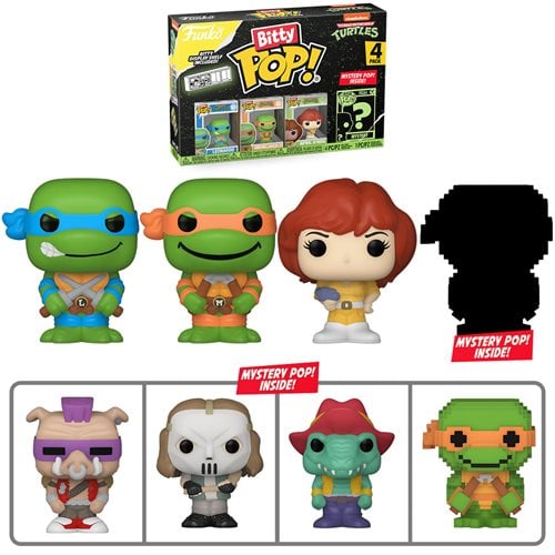 Funko Bitty Pop! Teenage Mutant Ninja Turtles Comics Mini - Figure 4 - Pack - Select Set(s) - by Funko