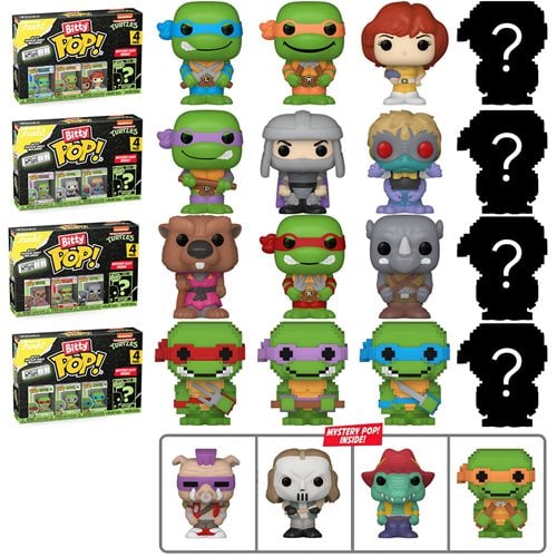 Funko Bitty Pop! Teenage Mutant Ninja Turtles Comics Mini - Figure 4 - Pack - Select Set(s) - by Funko
