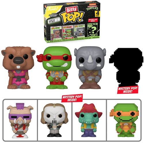 Funko Bitty Pop! Teenage Mutant Ninja Turtles Comics Mini-Figure 4-Pack - Select Set(s) - by Funko | Buy at ToyShnip