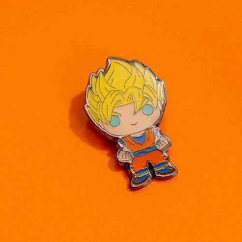 Funko Dragon Ball Z Super Saiyan Goku Pop! Enamel Pin - Entertainment Earth Exclusive - by Funko | Buy at ToyShnip