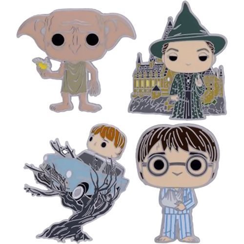 Funko Harry Potter and the Chamber of Secrets 20th Anniversary Enamel Pin 4-Pack Set - by Funko | Buy at ToyShnip