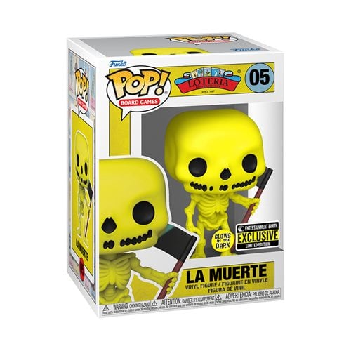 Funko Pop! 05 Board Games - Loteria - La Muerte Glow-in-the-Dark Vinyl Figure - Entertainment Earth Exclusive - by Funko | Buy at ToyShnip