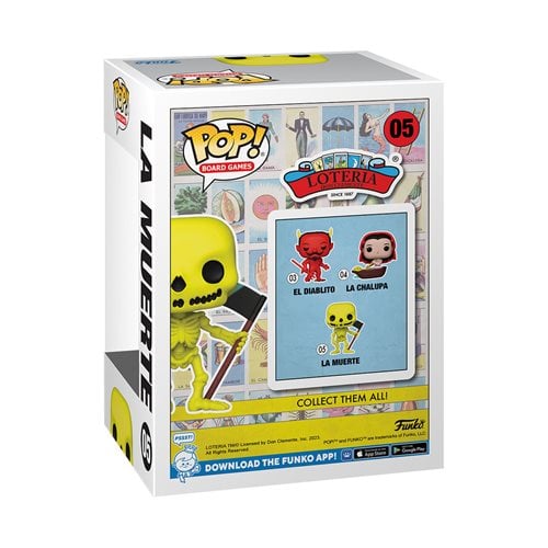 Funko Pop! 05 Board Games - Loteria - La Muerte Glow-in-the-Dark Vinyl Figure - Entertainment Earth Exclusive - by Funko | Buy at ToyShnip