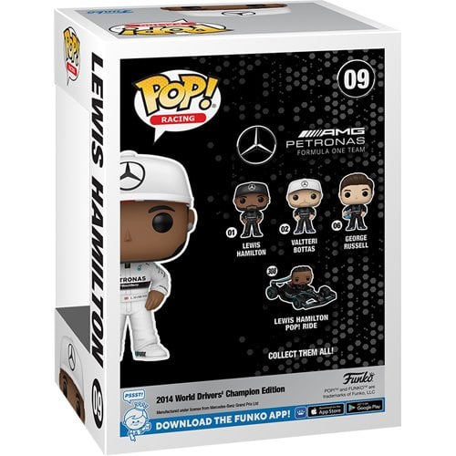 Funko Pop! 09 Racing - Mercedes-AMG Petronas Formula One Team Lewis Hamilton Vinyl Figure - by Funko | Buy at ToyShnip