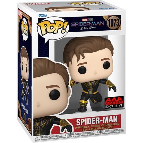Funko Pop! 1073 Spider-Man: No Way Home - Unmasked Spider-Man Black Suit Vinyl Figure - AAA Anime Exclusive - by Funko | Buy at ToyShnip