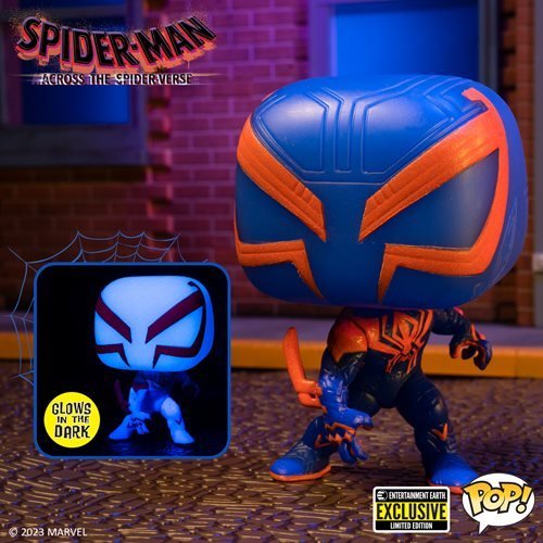 Funko Pop! 1267 - Marvel - Spider-Man: Across the Spider-Verse - Spider-Man 2099 Glow-in-the-Dark Vinyl Figure - Entertainment Earth Exclusive - by Funko | Buy at ToyShnip