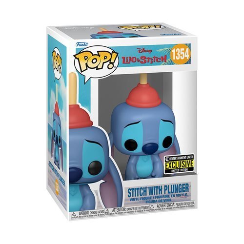 Funko Pop! 1354 Disney - Lilo & Stitch - Stitch with Plunger Vinyl Figure - Entertainment Earth Exclusive - by Funko | Buy at ToyShnip