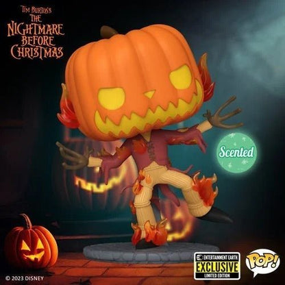Funko Pop! 1357 - Nightmare Before Christmas 30th Anniversary Pumpkin King Scented Vinyl Figure - Entertainment Earth Exclusive - by Funko