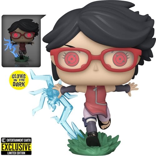 Funko Pop! 1358 Animation - Boruto - Sarada with Sharingan Vinyl Figure - Glow-in-the-Dark Entertainment Earth Exclusive - by Funko | Buy at ToyShnip