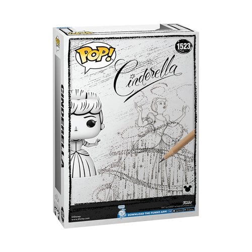 Funko Pop! 1523 Disney Sketched Cinderella Cover Art Figure with Case - by Funko