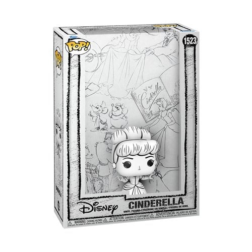 Funko Pop! 1523 Disney Sketched Cinderella Cover Art Figure with Case - by Funko