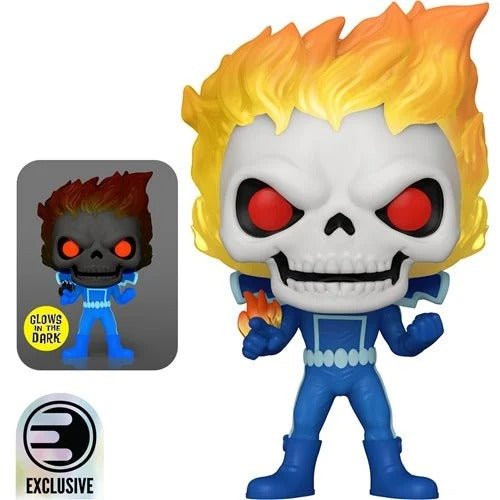 Funko Pop! 1559 Marvel Strange Tales Ghost Rider Glow - in - the - Dark Vinyl Figure - Entertainment Earth Exclusive - by Funko