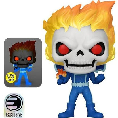 Funko Pop! 1559 Marvel Strange Tales Ghost Rider Glow - in - the - Dark Vinyl Figure - Entertainment Earth Exclusive - by Funko