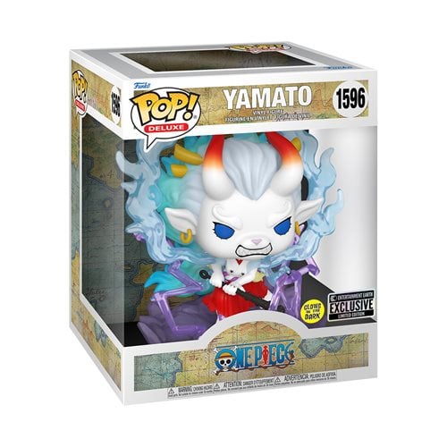 Funko Pop! 1596 - One Piece Yamato Glow - in - the - Dark Deluxe Vinyl Figure - Entertainment Earth Exclusive - by Funko