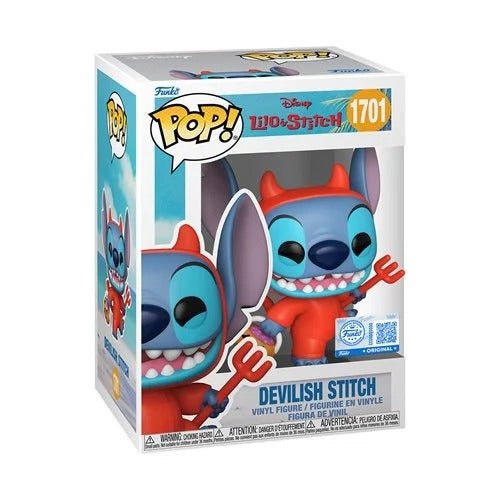 Funko Pop! 1701 Disney - Lilo & Stitch - Devilish Stitch Vinyl Figure - Entertainment Earth Exclusive - by Funko