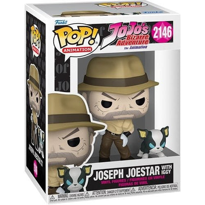 Funko Pop! 2146 Animation - JoJo's Bizarre Adventure - Joseph Joestar and Iggy Vinyl Figure - by Funko