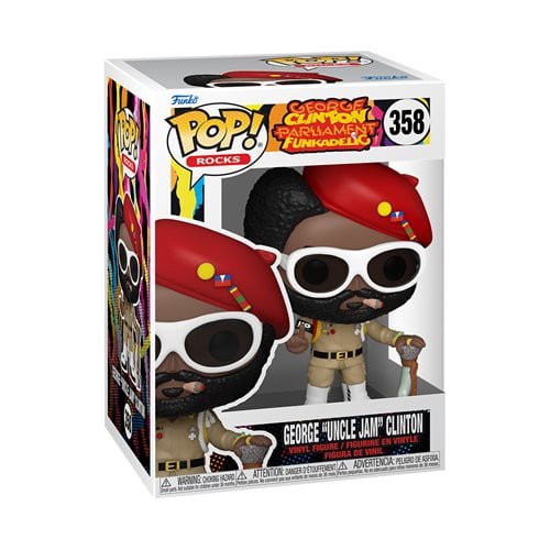 Funko Pop! 358 Rocks - George Clinton Parliament Funkadelic - George "Uncle Jam" Clinton Vinyl Figure - by Funko | Buy at ToyShnip