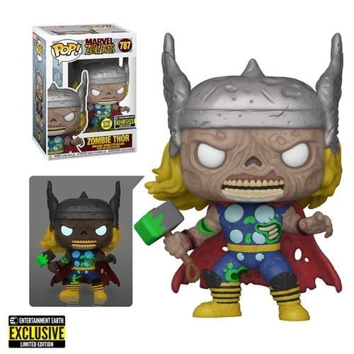 Funko Pop! 787 - Marvel Zombies Thor Glow-in-the-Dark Funko Pop! Figure - Entertainment Earth Exclusive - by Funko | Buy at ToyShnip