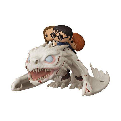 Funko Pop! 93 Pop Rides - Harry Potter - Harry, Hermione & Ron Riding Gringotts Dragon vinyl figure by Funko 